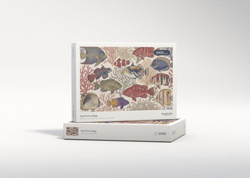 Reef Fish Collage jigsaw puzzle - gift box