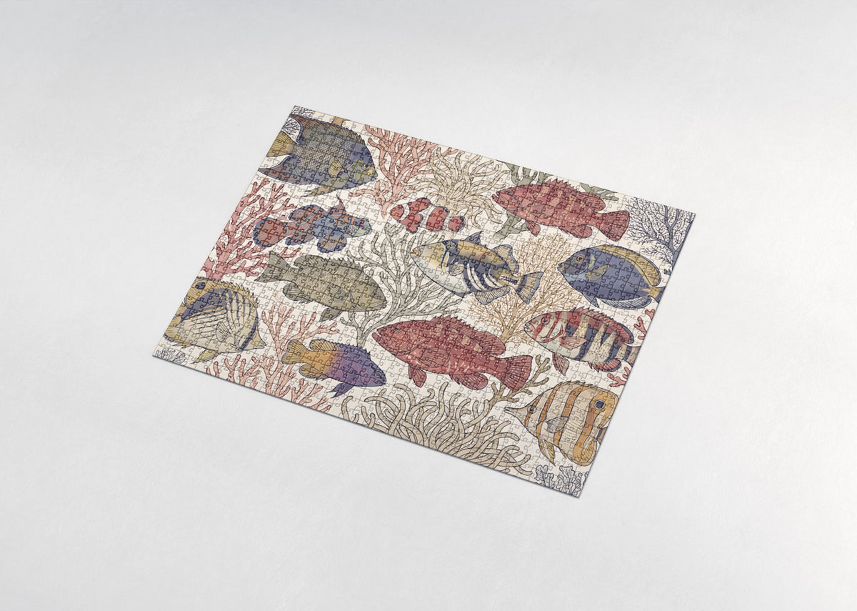 Reef Fish Collage jigsaw puzzle - assembled puzzle