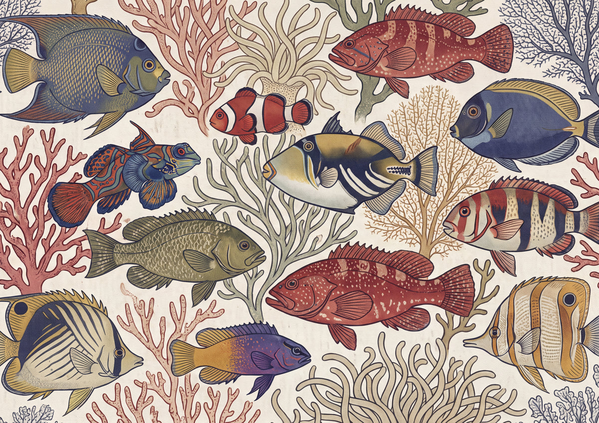 Reef Fish Collage jigsaw puzzle