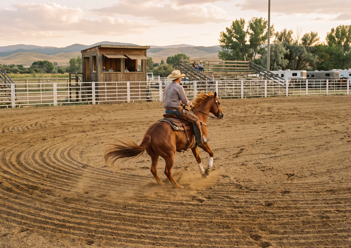 Reining Spin at the Western Show jigsaw puzzle