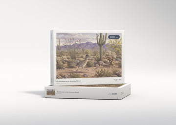 Roadrunner in the Sonoran Desert jigsaw puzzle - gift box