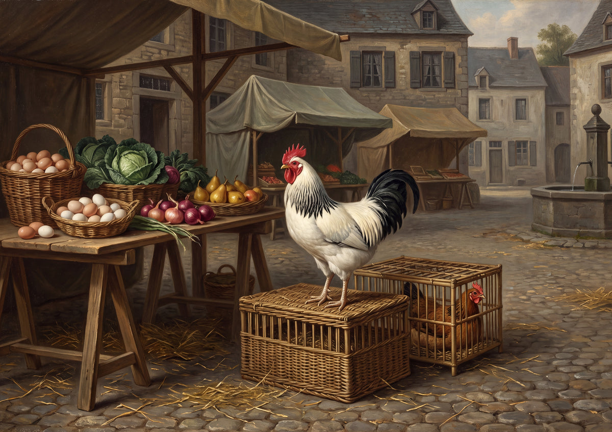 Rooster at the Country Market jigsaw puzzle