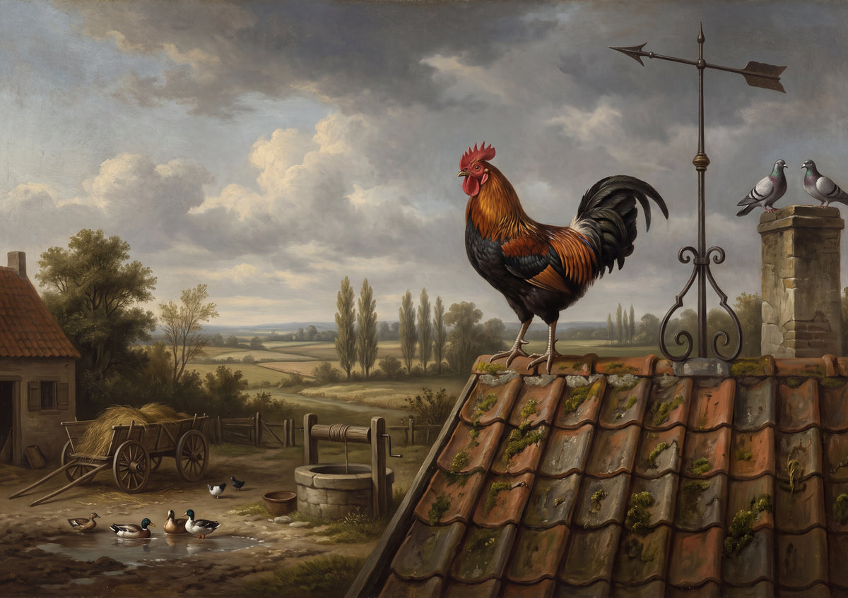 Rooster by the Weathervane jigsaw puzzle