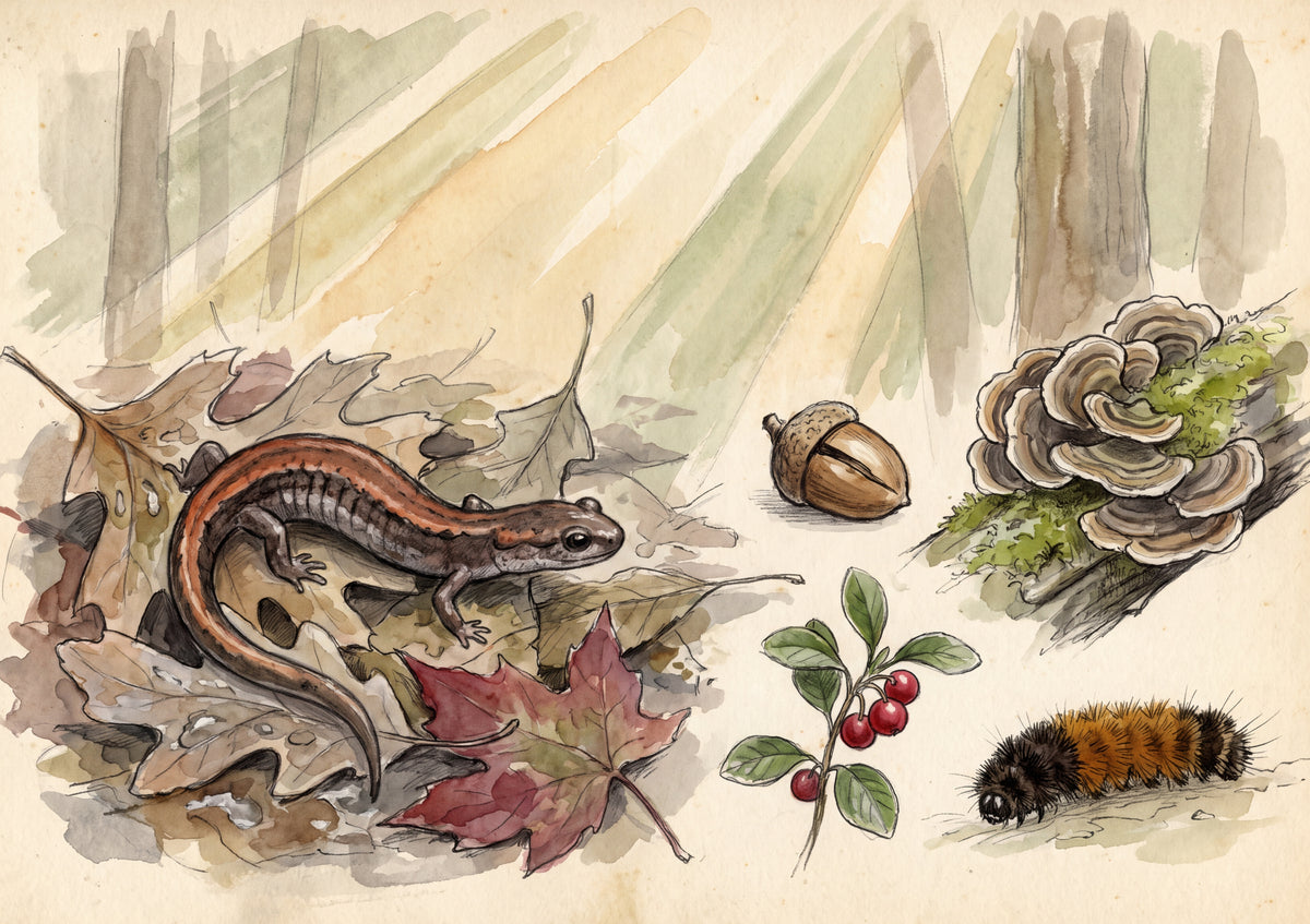 Salamander Among the Autumn Leaves jigsaw puzzle