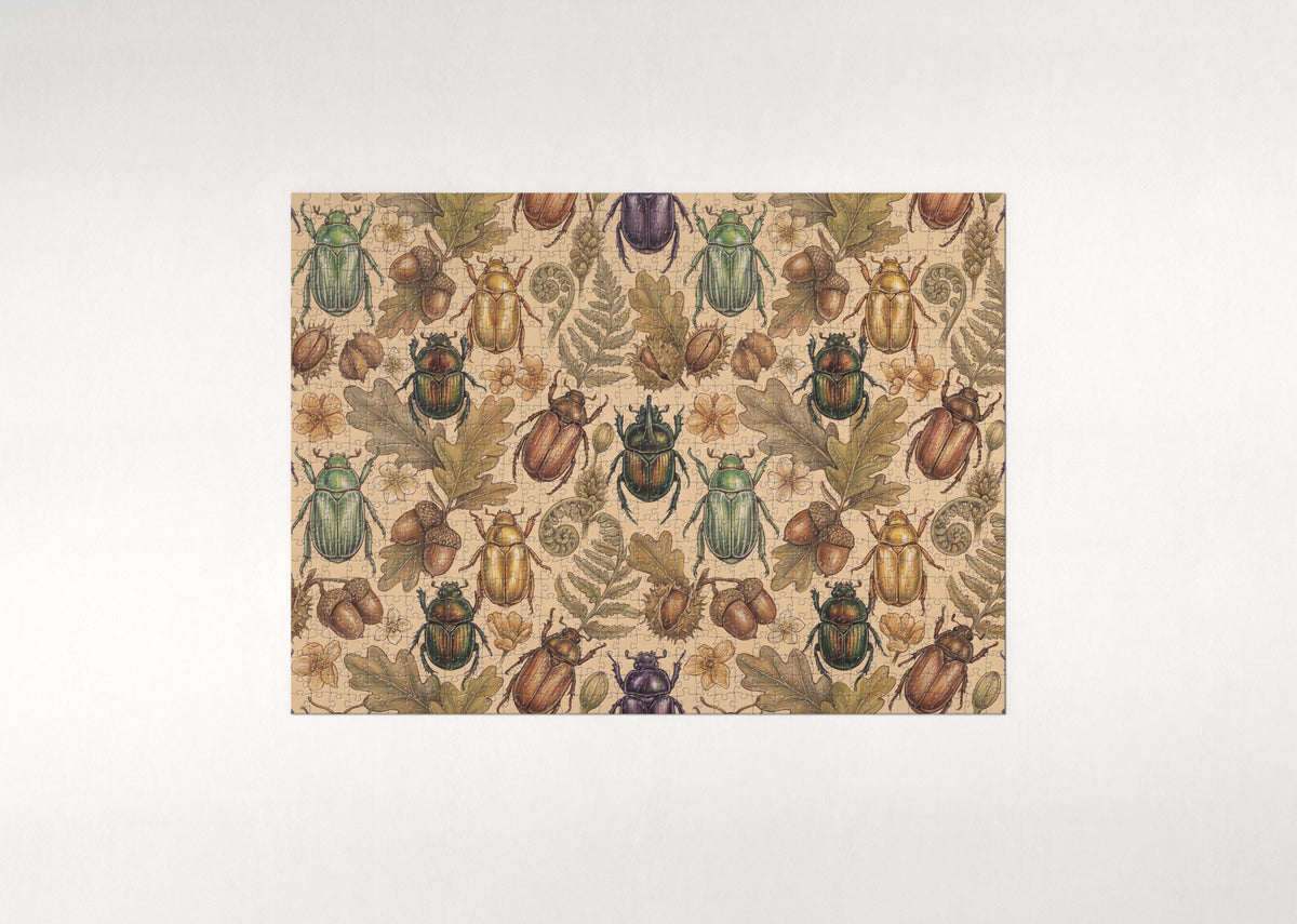 Scarab Beetles Pattern jigsaw puzzle - flat puzzle