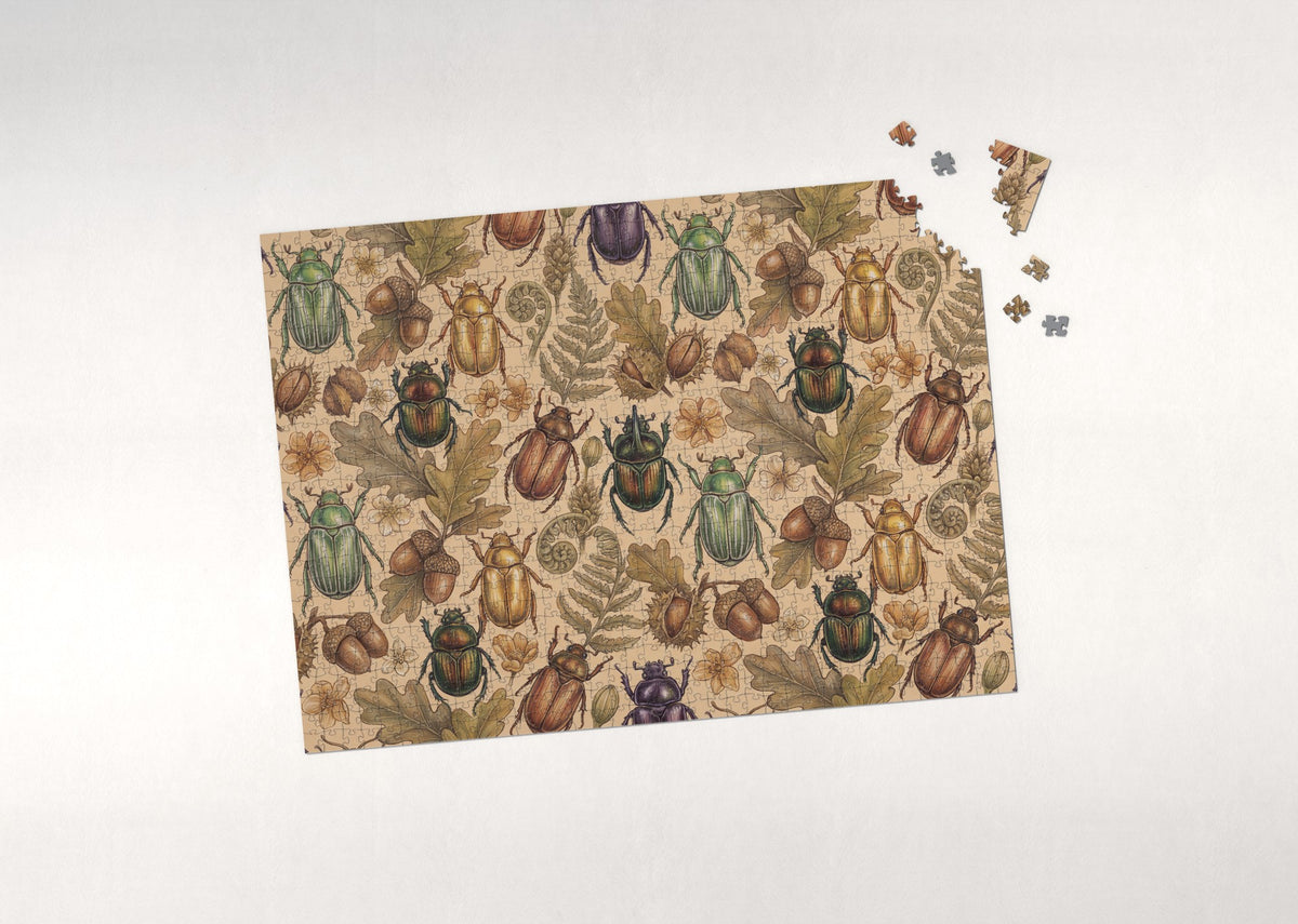 Scarab Beetles Pattern jigsaw puzzle - puzzle with loose pieces