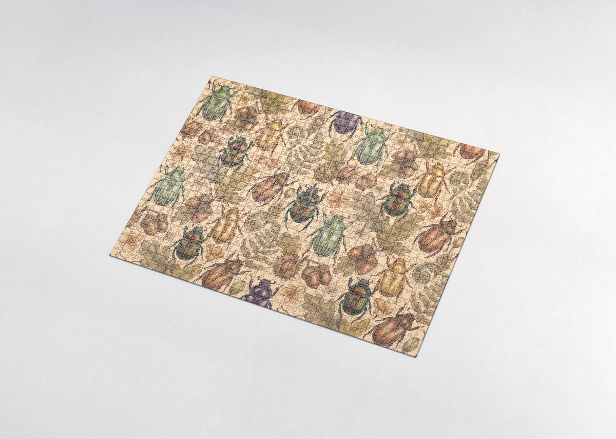 Scarab Beetles Pattern jigsaw puzzle - assembled puzzle