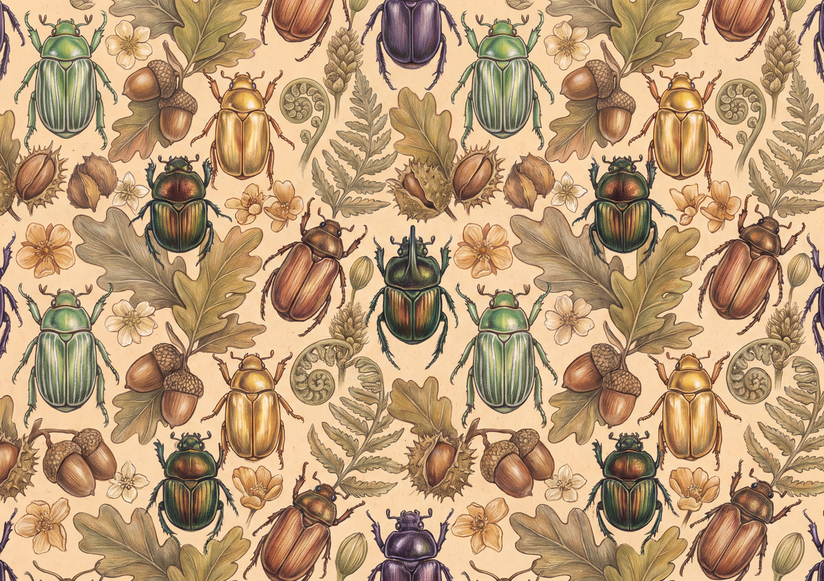 Scarab Beetles Pattern jigsaw puzzle