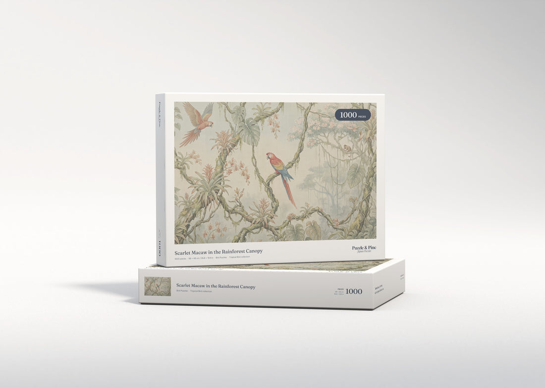 Scarlet Macaw in the Rainforest Canopy jigsaw puzzle - gift box