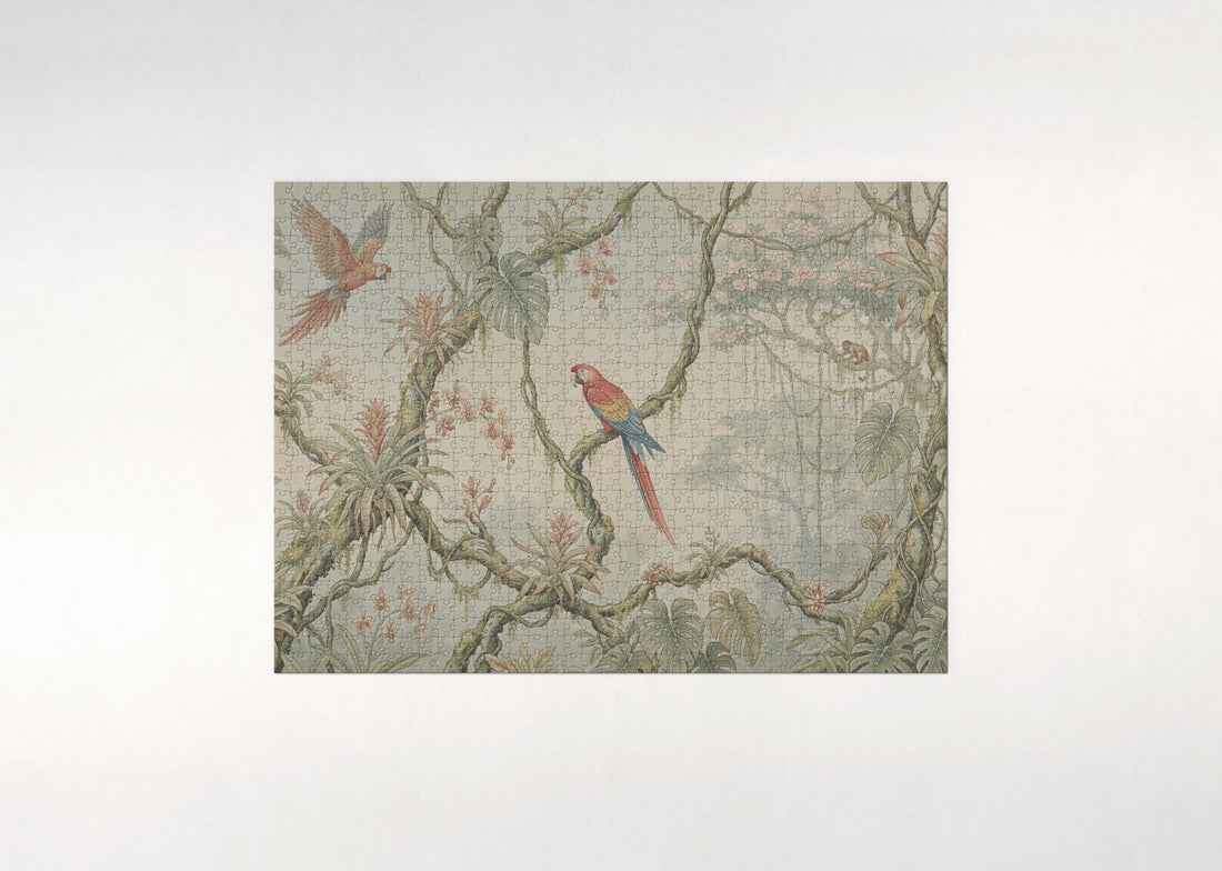 Scarlet Macaw in the Rainforest Canopy jigsaw puzzle - gift box