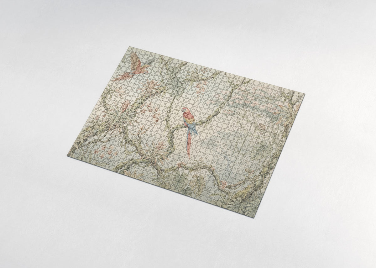 Scarlet Macaw in the Rainforest Canopy jigsaw puzzle - assembled puzzle