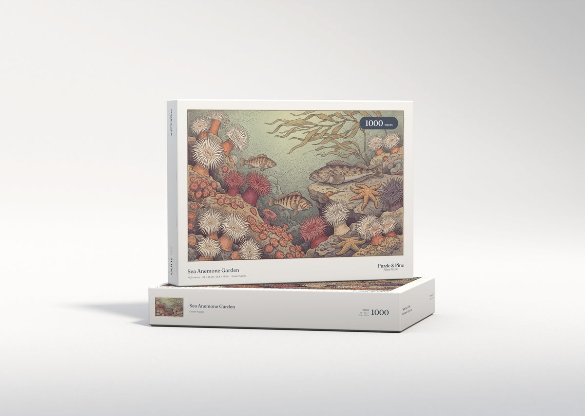 Sea Anemone Garden jigsaw puzzle - gift box