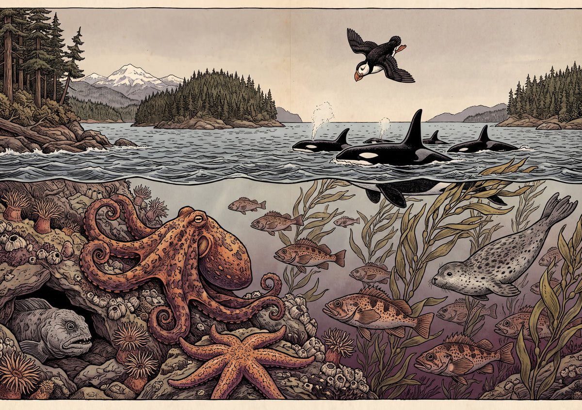 Sea Life of the Pacific Northwest jigsaw puzzle