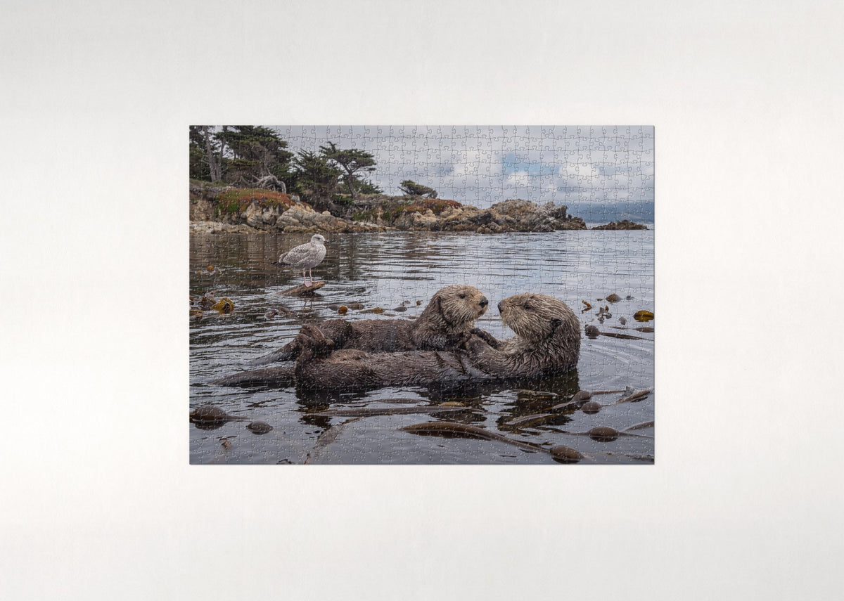 Sea Otter Holding Paws jigsaw puzzle - flat puzzle