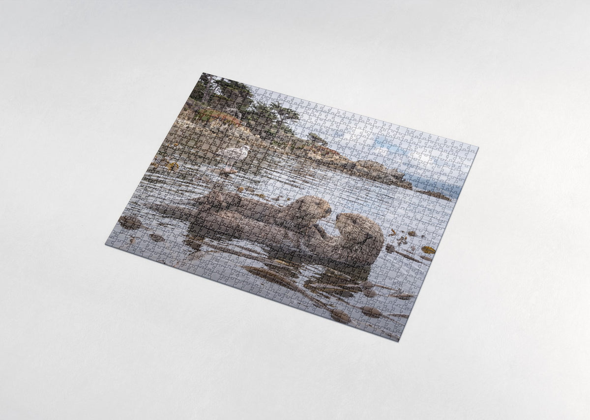 Sea Otter Holding Paws jigsaw puzzle - assembled puzzle