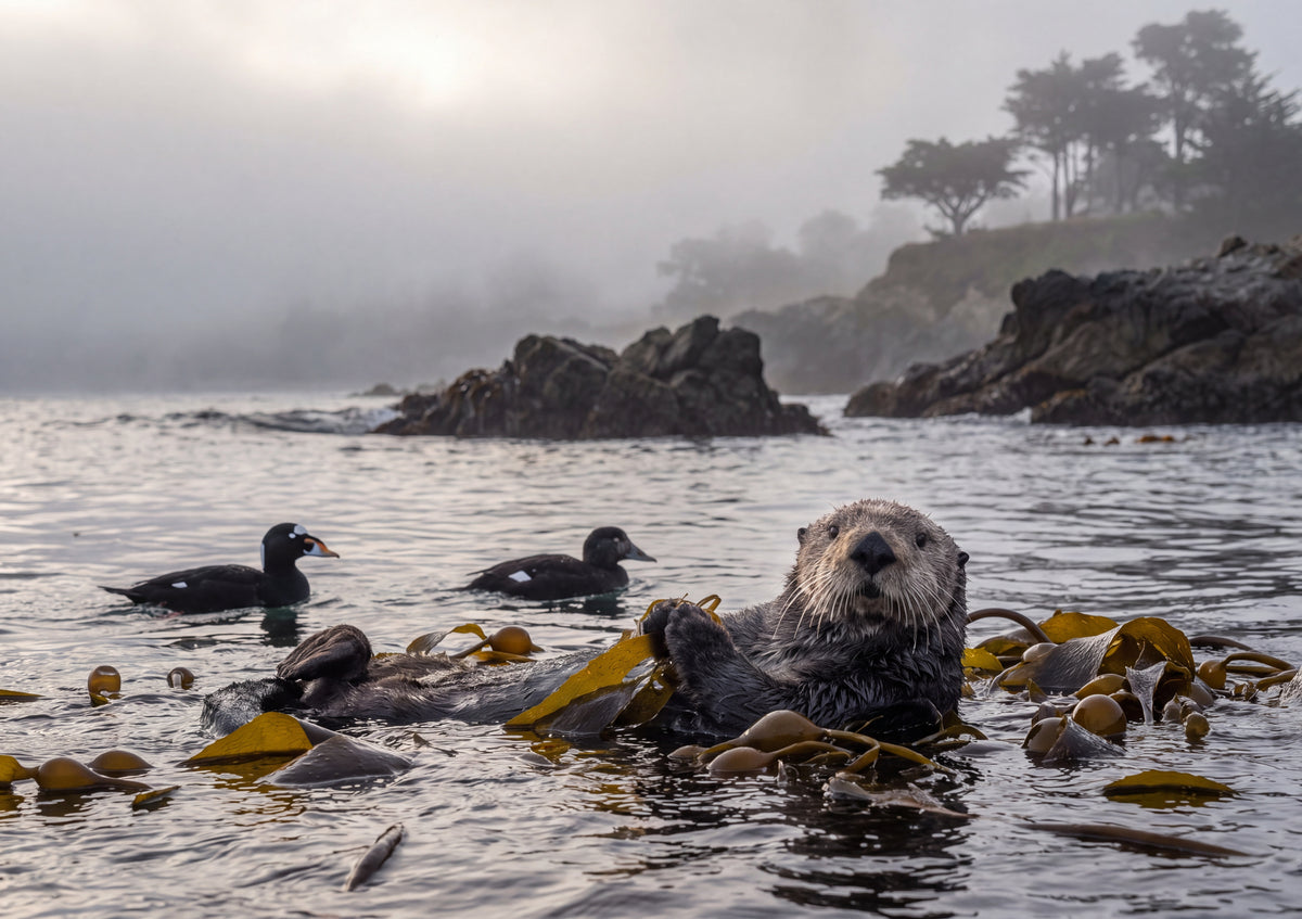 Sea Otter in the Morning Fog jigsaw puzzle