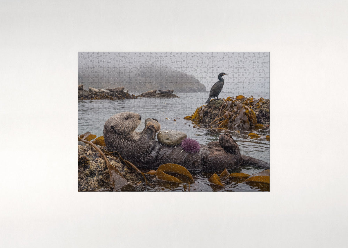 Sea Otter with the Shell jigsaw puzzle - flat puzzle