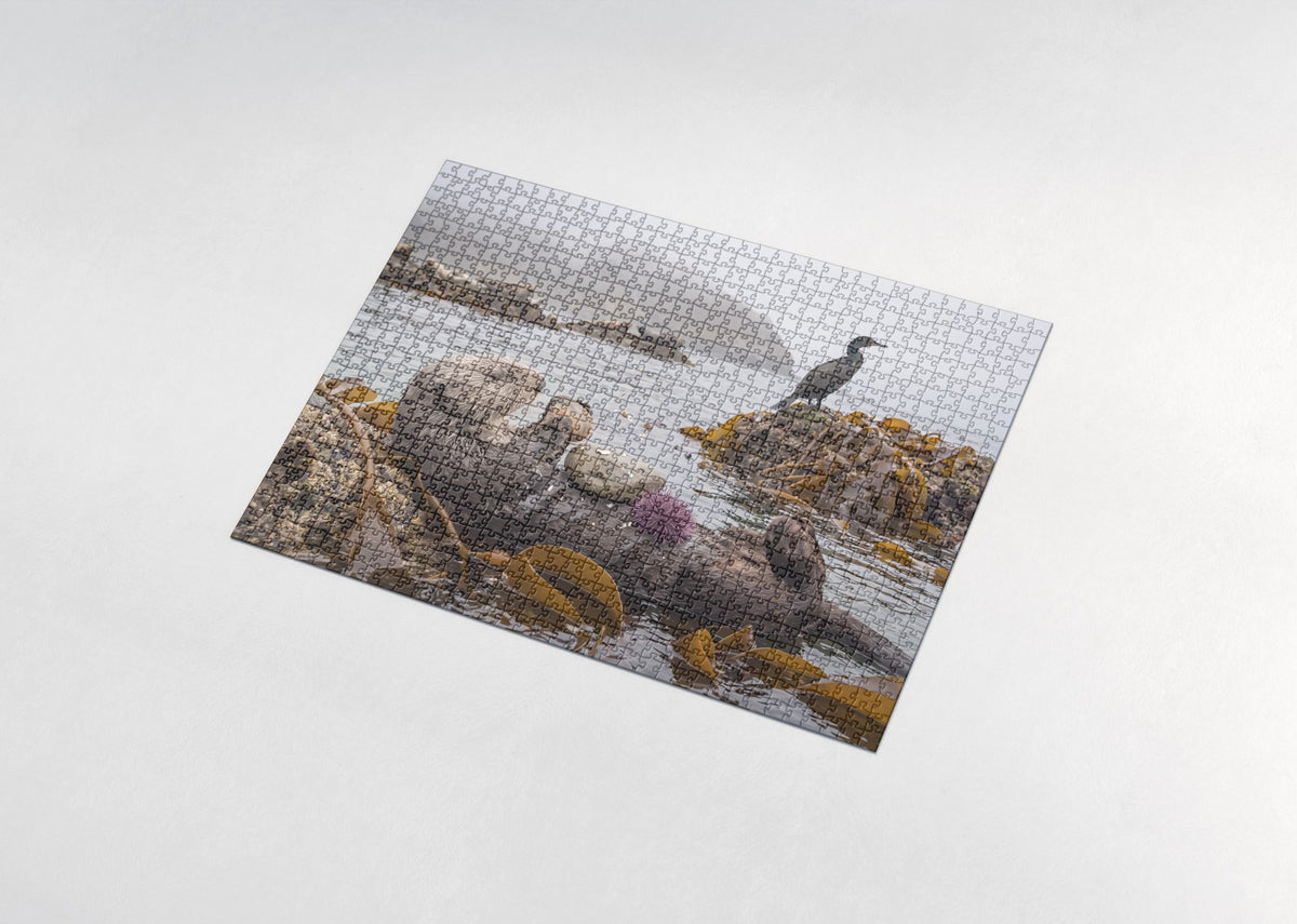 Sea Otter with the Shell jigsaw puzzle - assembled puzzle
