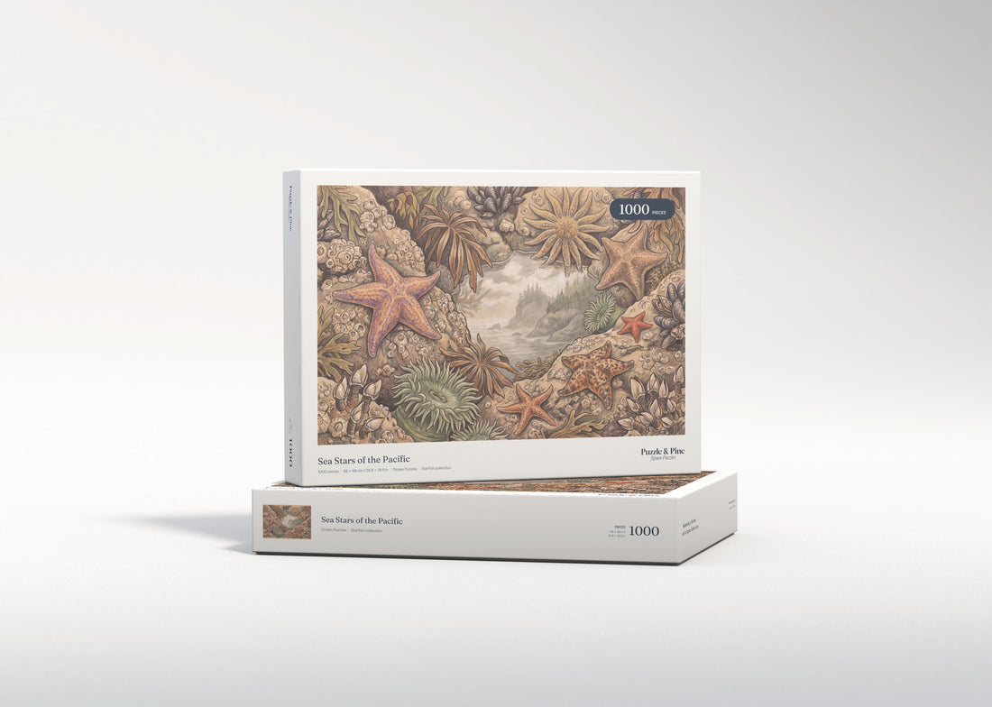 Sea Stars of the Pacific jigsaw puzzle - gift box
