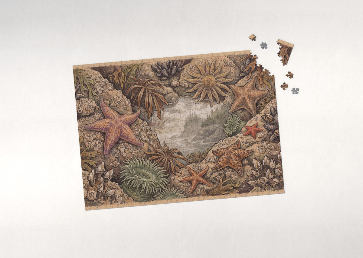 Sea Stars of the Pacific jigsaw puzzle - puzzle with loose pieces