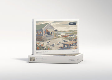 Seagulls at the Clam Shack jigsaw puzzle - gift box