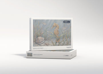 Seahorse in the Seagrass jigsaw puzzle - gift box