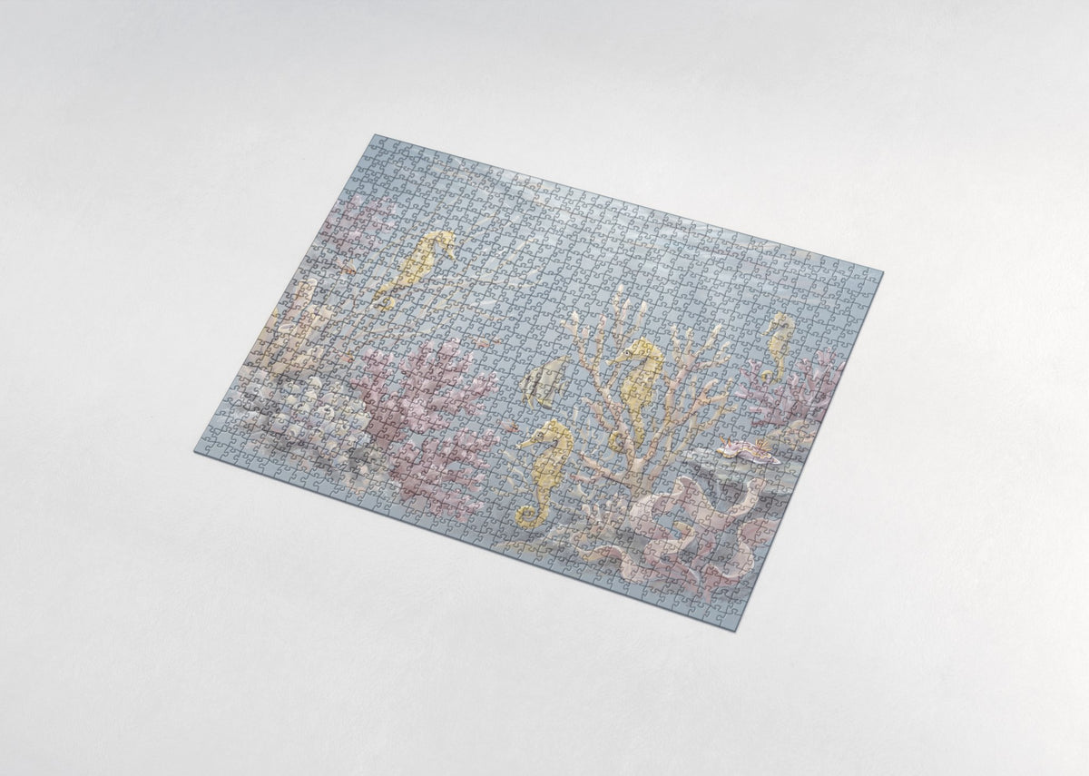 Seahorses Among the Coral jigsaw puzzle - assembled puzzle