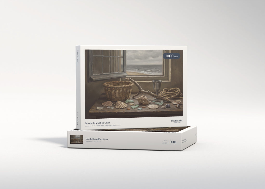 Seashells and Sea Glass jigsaw puzzle - gift box