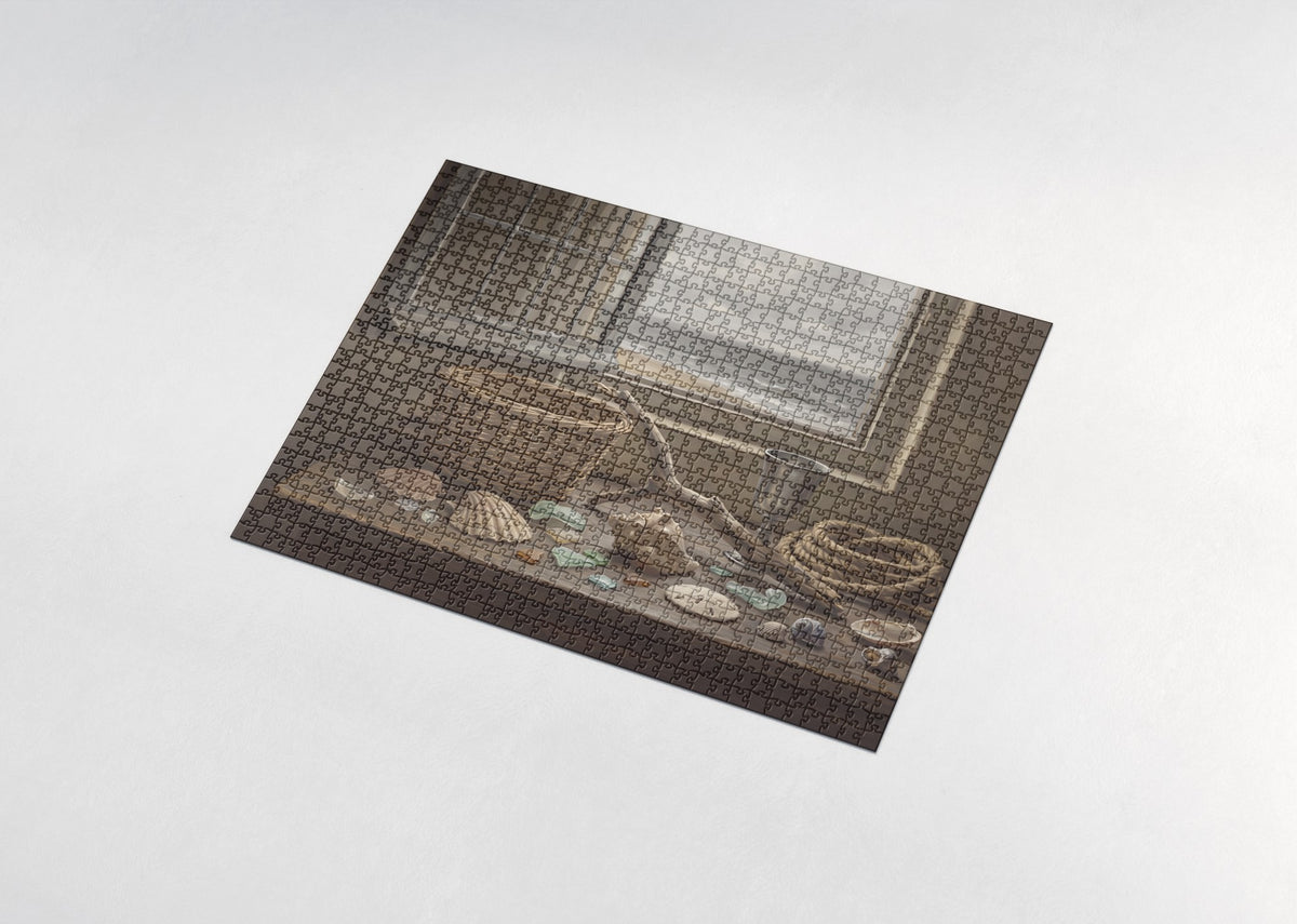 Seashells and Sea Glass jigsaw puzzle - assembled puzzle
