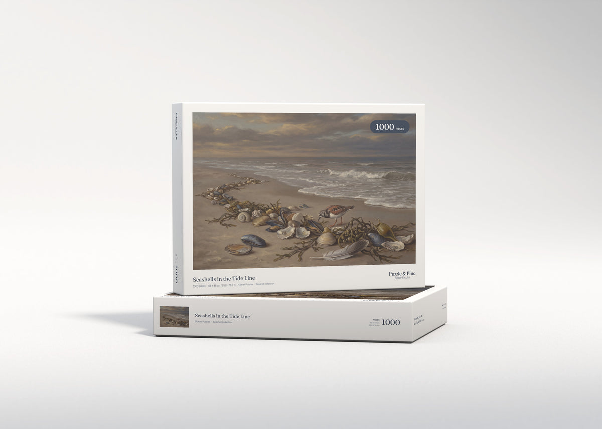 Seashells in the Tide Line jigsaw puzzle - gift box