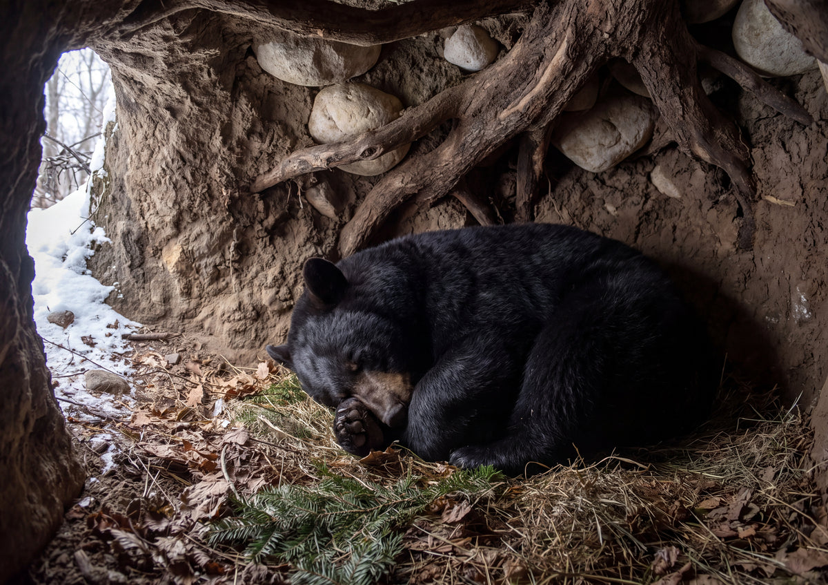 Sleeping Bear in the Winter Den jigsaw puzzle