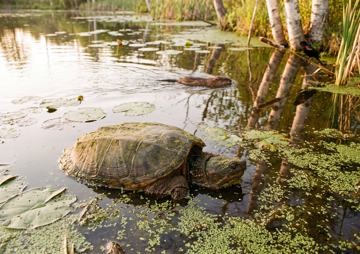 Snapping Turtle at the Pond jigsaw puzzle