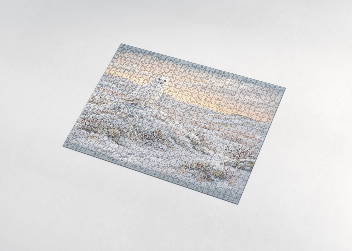 Snowy Owl on the Tundra jigsaw puzzle - assembled puzzle