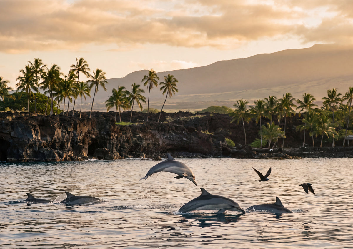 Spinner Dolphins at Dawn jigsaw puzzle
