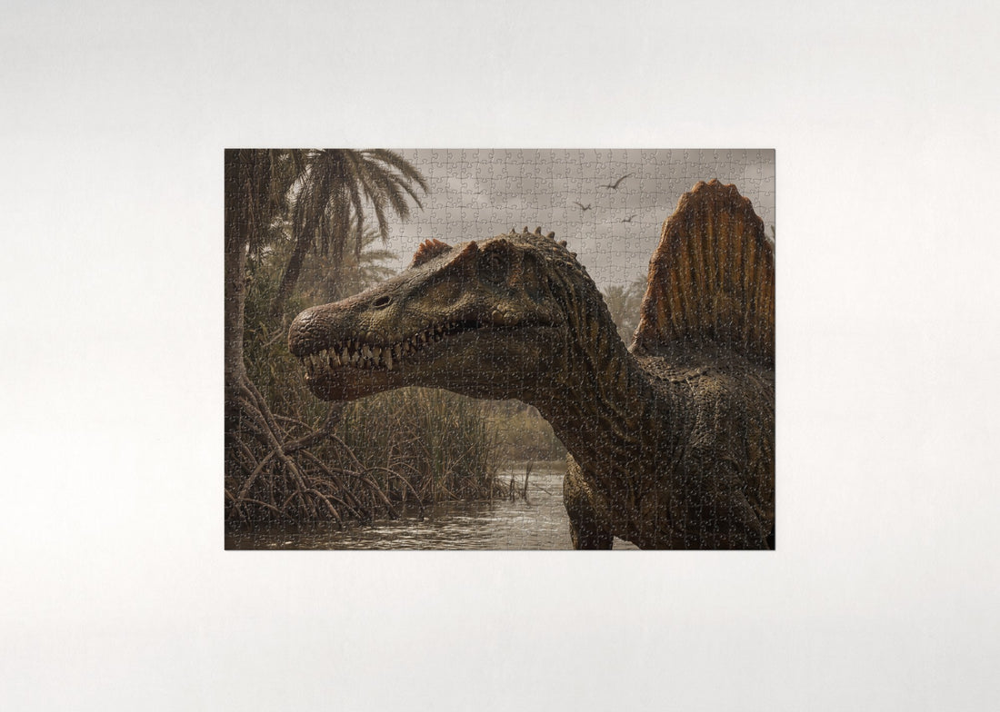 Spinosaurus Portrait with Sail jigsaw puzzle - gift box