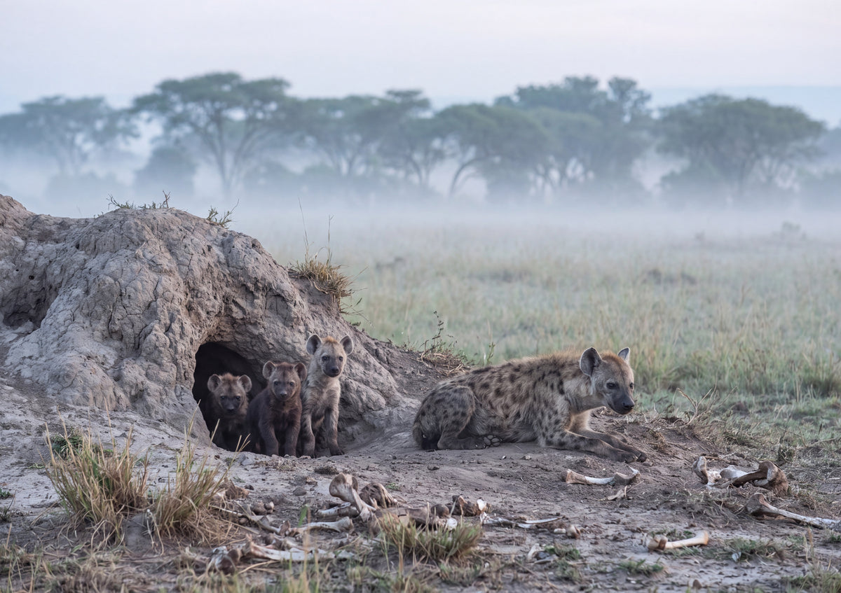 Spotted Hyena Pups at the Den jigsaw puzzle