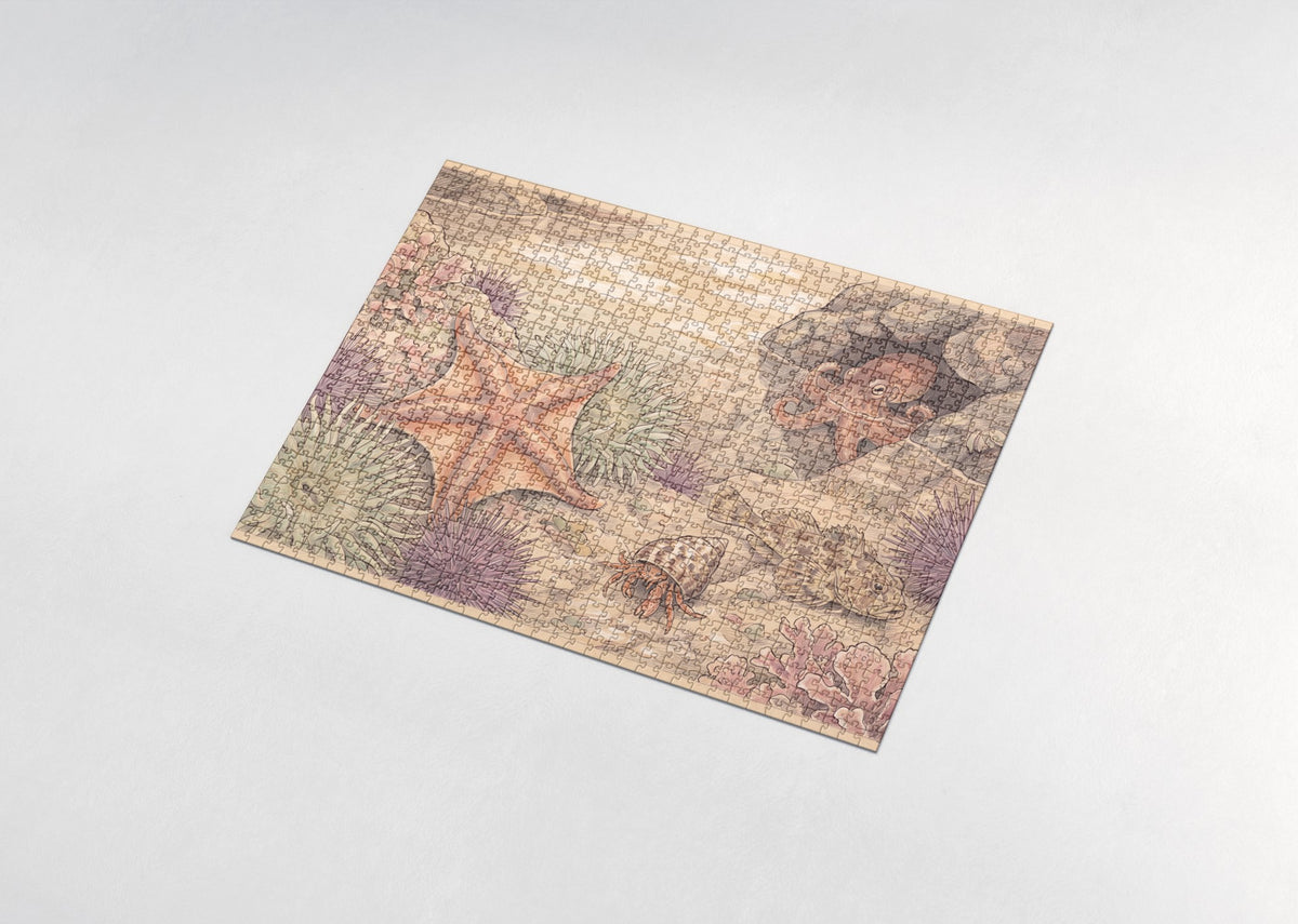 Starfish in the Tide Pool jigsaw puzzle - assembled puzzle
