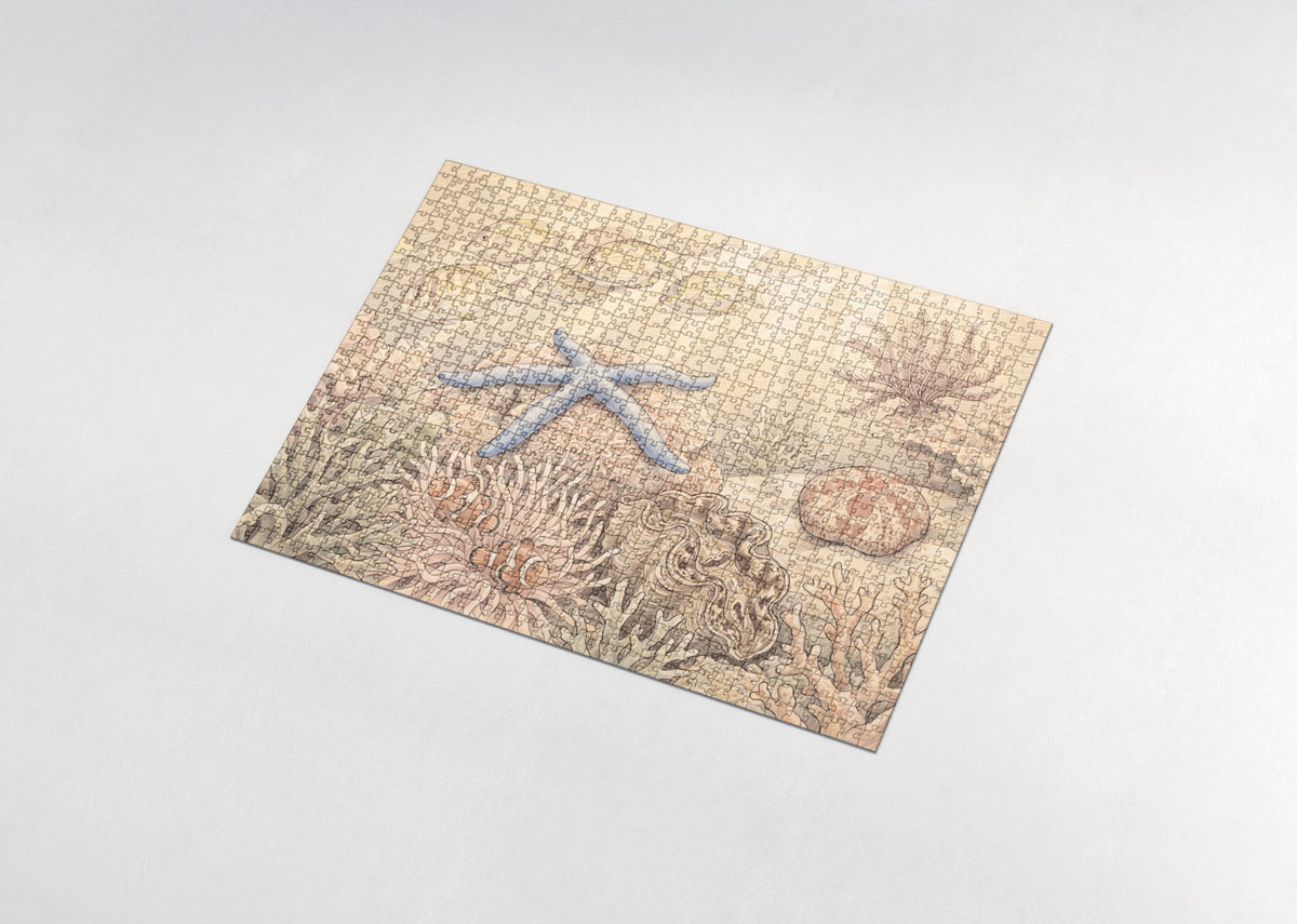 Starfish on the Coral Reef jigsaw puzzle - assembled puzzle