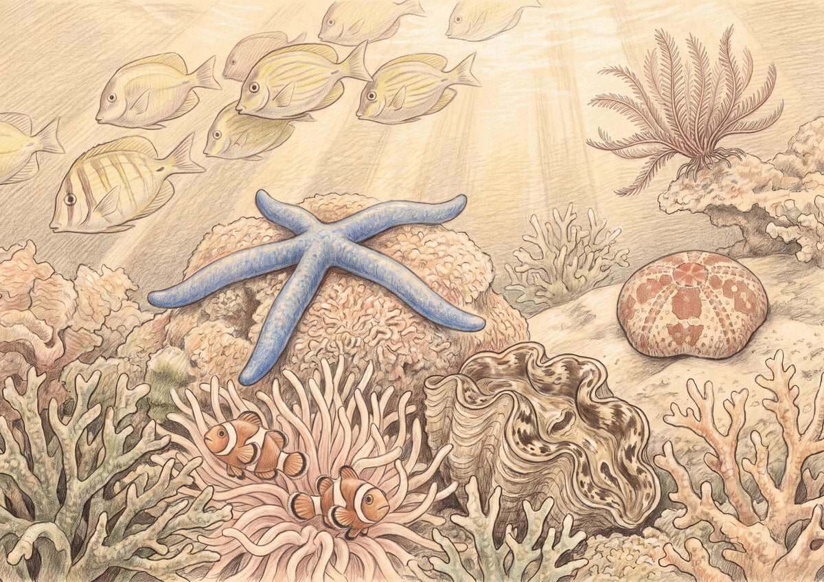 Starfish on the Coral Reef jigsaw puzzle