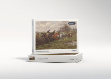 Steeplechase Over the Hedges jigsaw puzzle - gift box