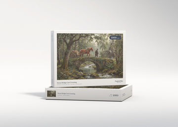 Stone Bridge Cart Crossing jigsaw puzzle - gift box
