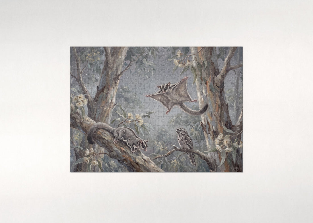 Sugar Glider at Night jigsaw puzzle - gift box