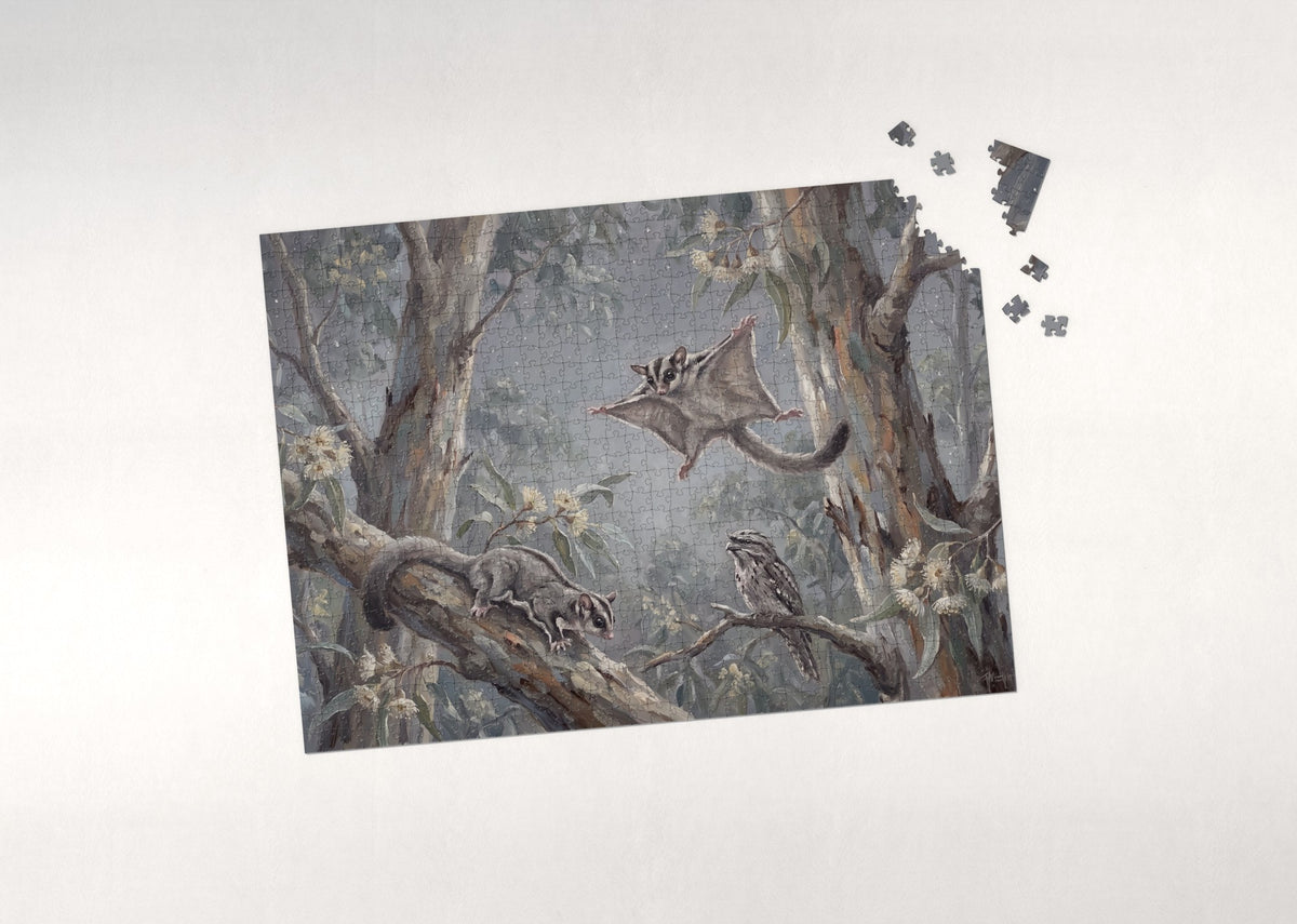 Sugar Glider at Night jigsaw puzzle - puzzle with loose pieces