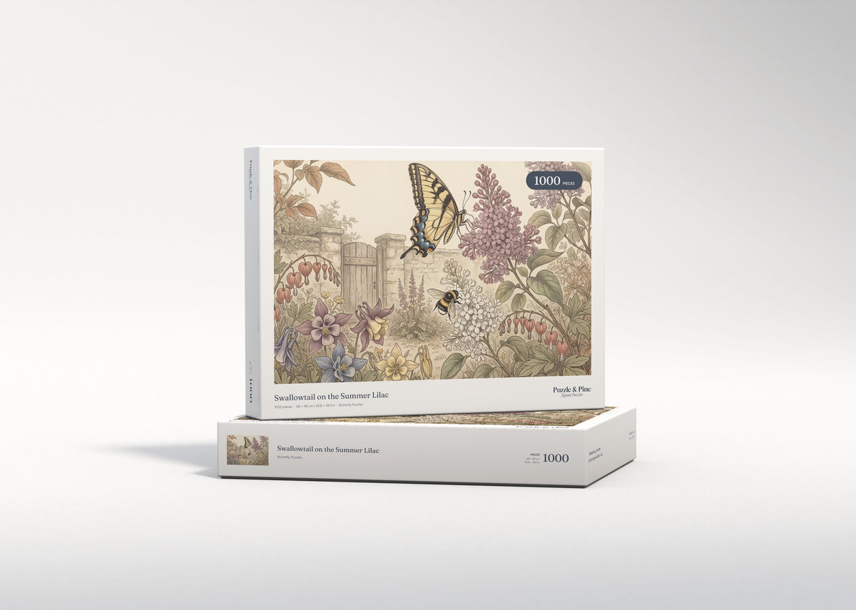 Swallowtail on the Summer Lilac jigsaw puzzle - gift box