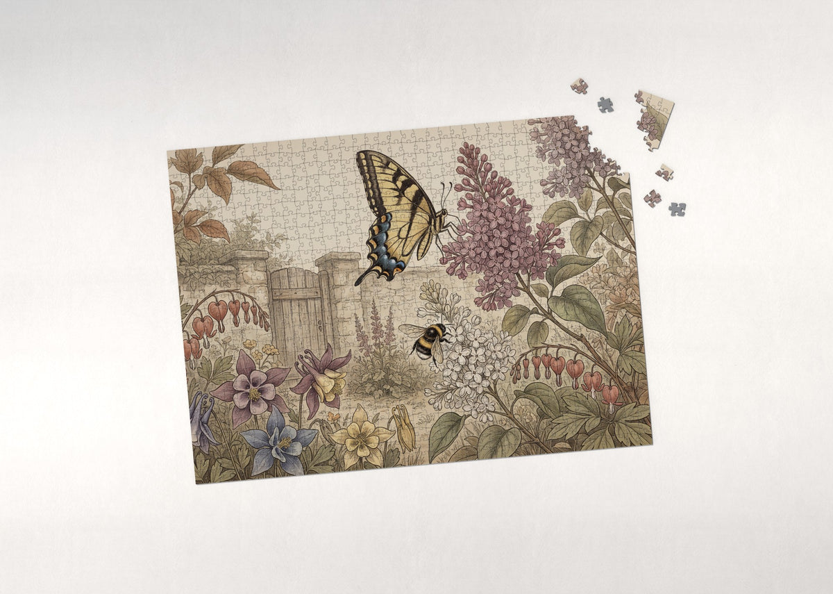 Swallowtail on the Summer Lilac jigsaw puzzle - puzzle with loose pieces