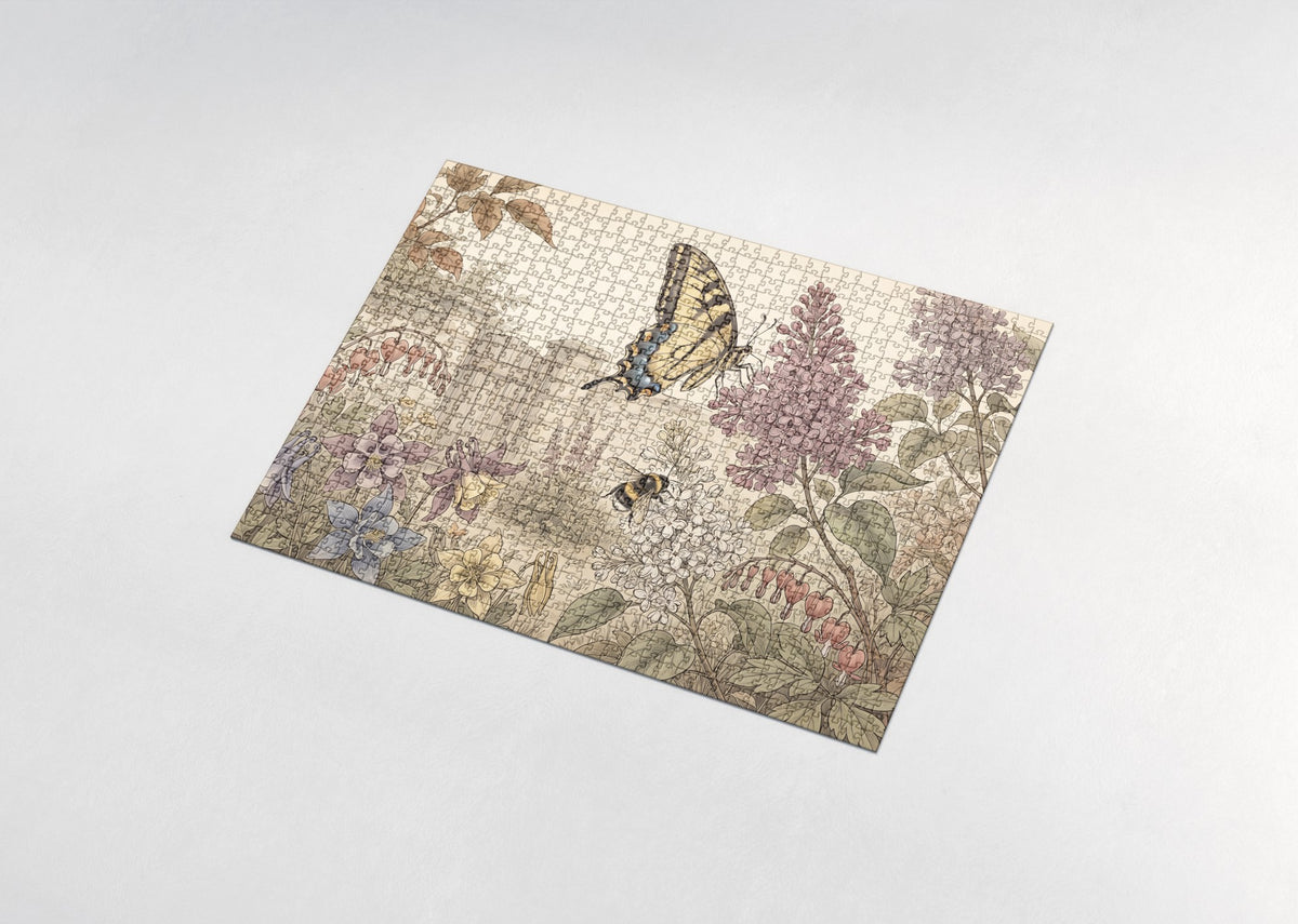 Swallowtail on the Summer Lilac jigsaw puzzle - assembled puzzle