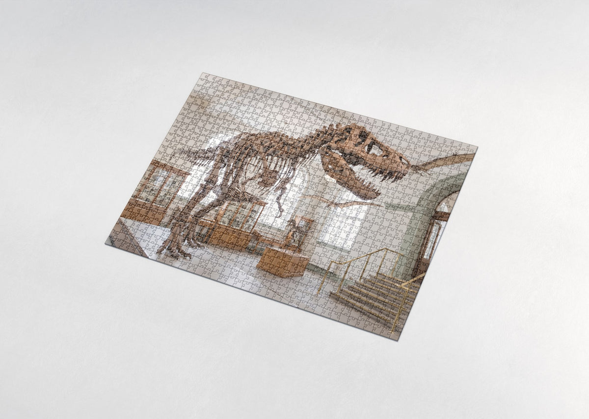 T Rex Fossil Skeleton jigsaw puzzle - assembled puzzle