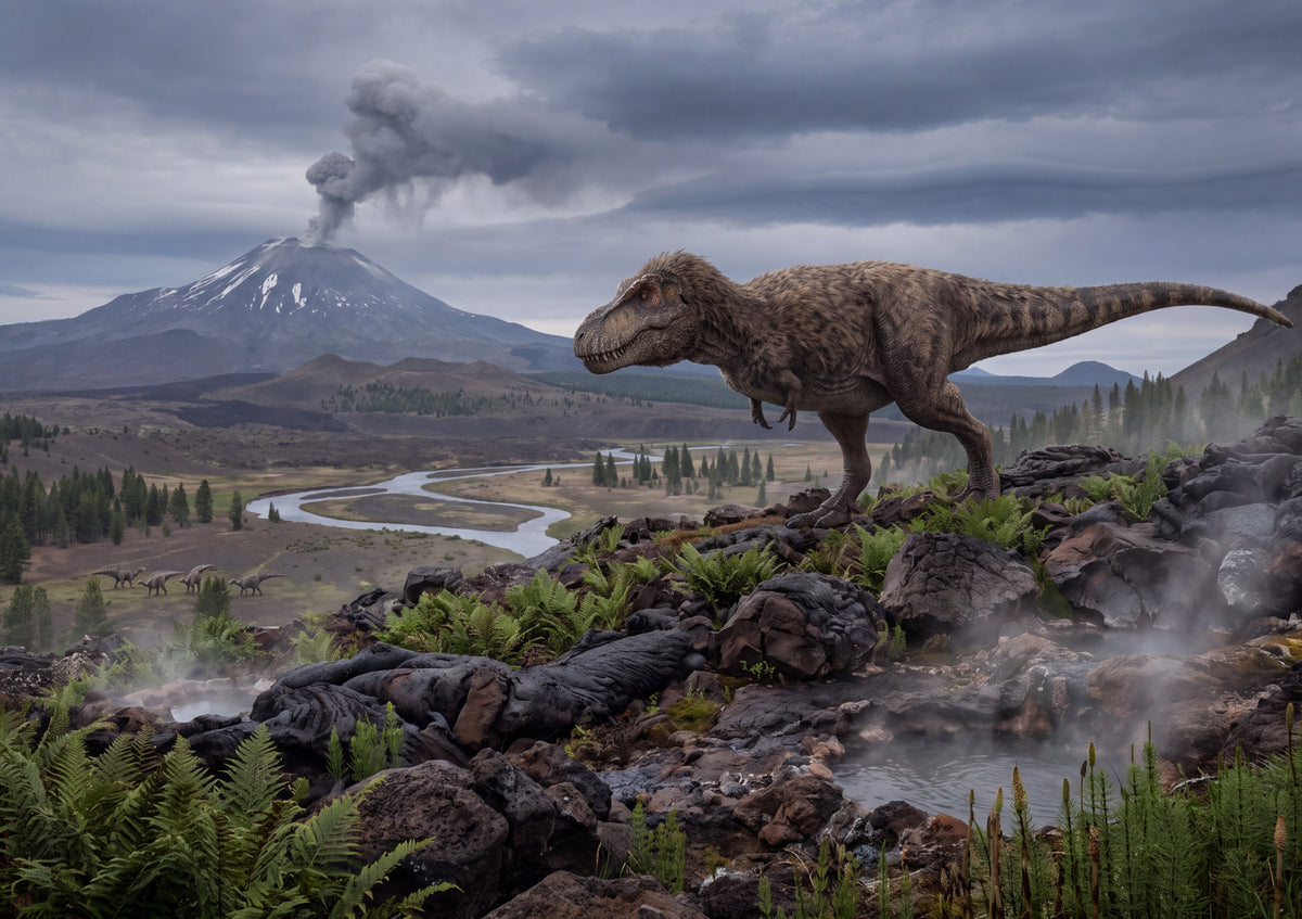 T Rex in the Volcanic Valley jigsaw puzzle