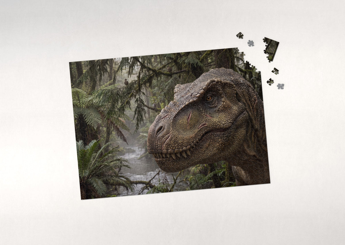 T Rex Portrait Close Up jigsaw puzzle - puzzle with loose pieces