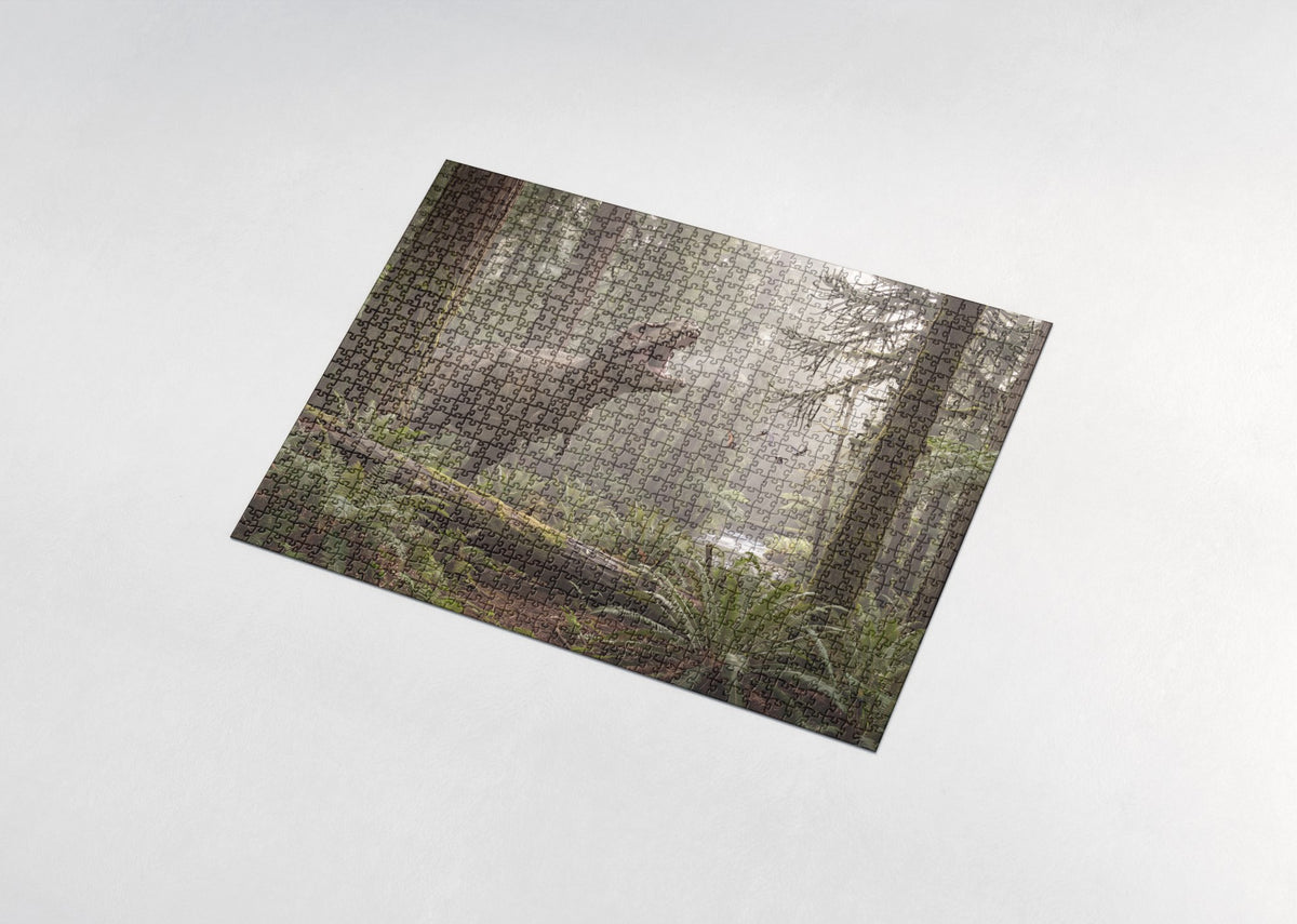 T Rex Roaring in the Prehistoric Forest jigsaw puzzle - assembled puzzle